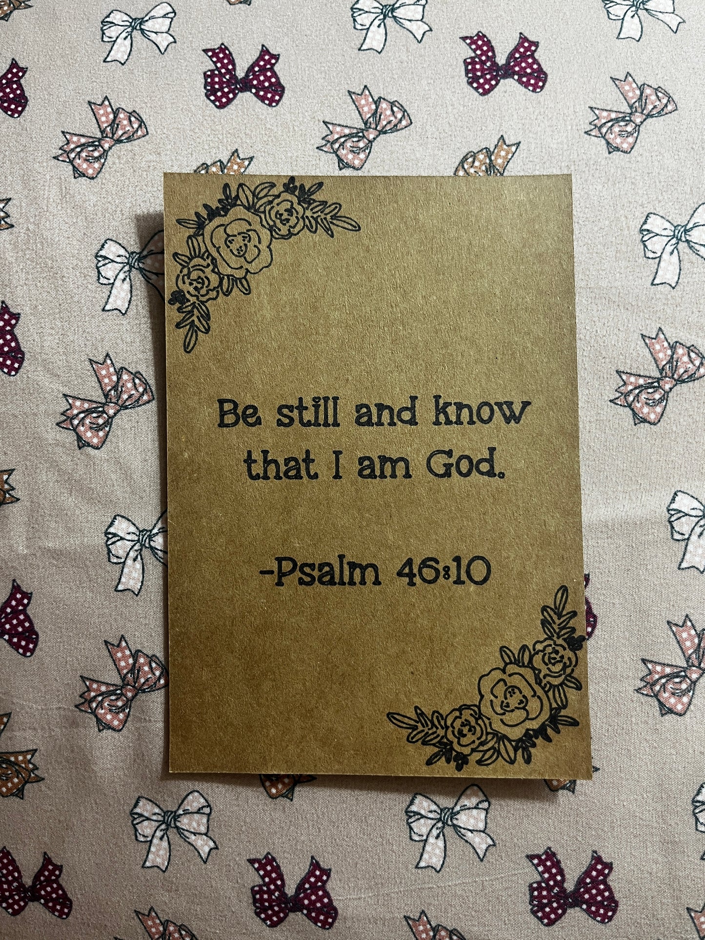 Be Still Encouragement Card